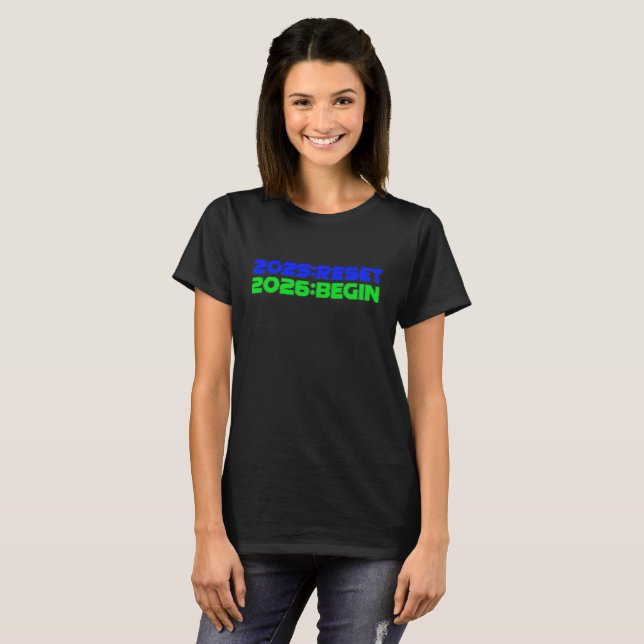 2025:RESET/2026:BEGIN Women's T-Shirt (Vorne ganz)