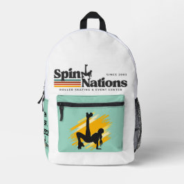 2025 Retro SpinNations-Rucksack Bedruckter Rucksack