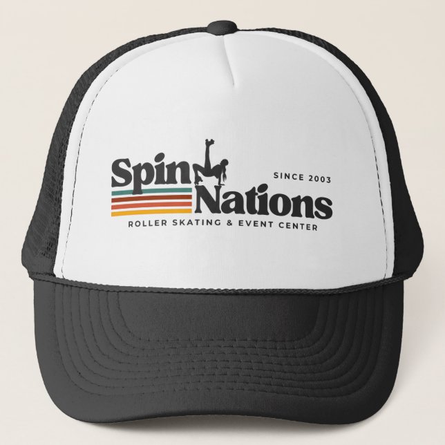 2025 Retro Trucker Hat | SpinNations Truckerkappe (Vorderseite)