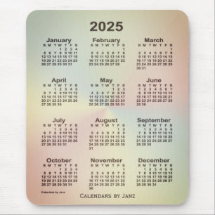2025 San Telmo Rainbow Calendar by Janz Mousepad