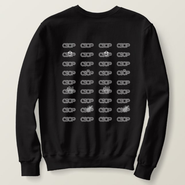 2025 Schwarzes CSOP Sweatshirt (Design Rückseite)