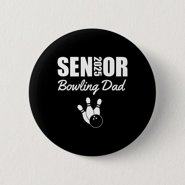 2025 Senior Bowling Vater Bowling Team Parent Help Button (Vorderseite)