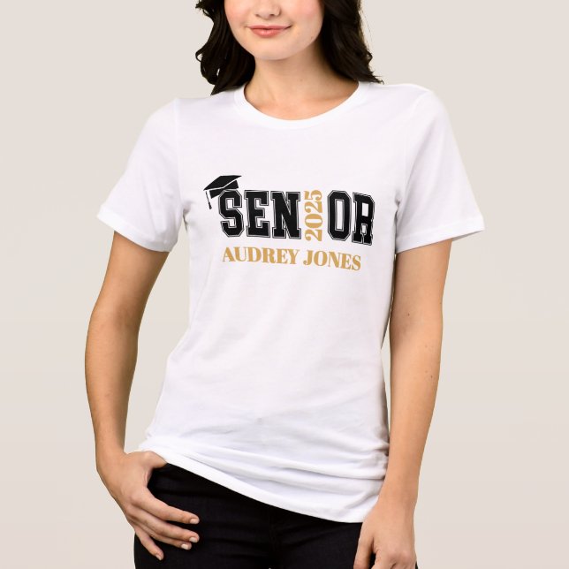 2025 Senior Graduate Tri-Blend Shirt (Vorderseite)