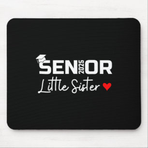 2025 Senior Little Sister Graduate Niedlich Heart Mousepad