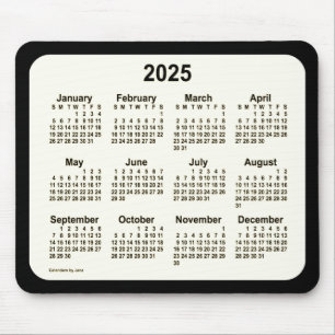 2025 Sepia zum Schwarzen Kalender von Janz Two Ton Mousepad