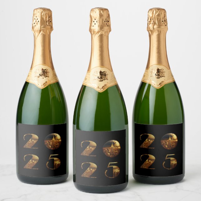 2025 Silvester Party-Ball-NYC Gold- (Flaschen)