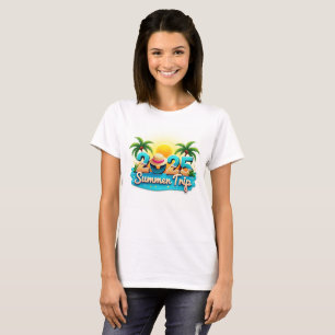 2025 Sommer-Trip 🌴 Farbige Strand-Themen-T-Shirt T-Shirt