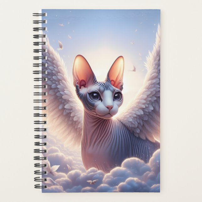 2025 Sphynx Cat Angel Kalenderplaner Buch Planer (Vorderseite)