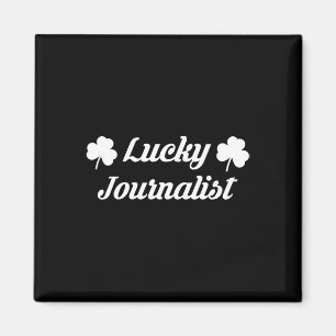 2025 St Patricks Day Journalist Medien TV-Nachrich Magnet