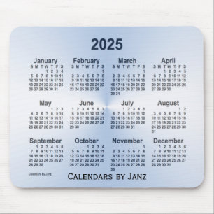2025 Steel Blue Calendar von Janz Mouse Pad Mousepad