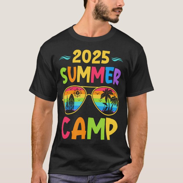 2025 Summer Camp 2025 Summer Vacation Matching Fam T-Shirt (Vorderseite)
