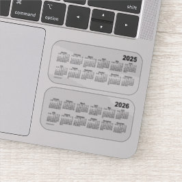 2025 Transparent 2026 Kalender von Janz Aufkleber