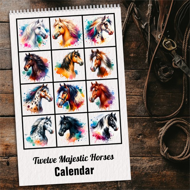 2025 Twelve Majestic Horses Calendar Kalender (Von Creator hochgeladen)