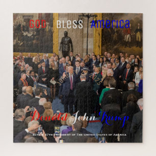2025 übernimmt Donald Trump seinen Amtseid Puzzle