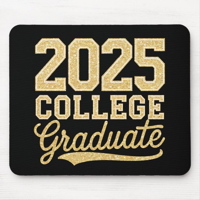 2025 Uni Graduate Abschluss Senior School Mousepad (Vorne)