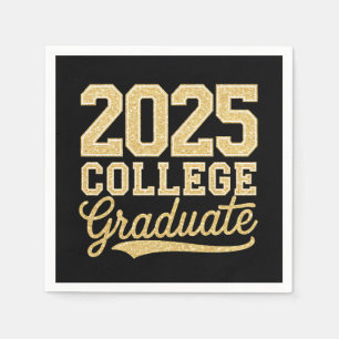 2025 Uni Graduate Abschluss Senior School Serviette