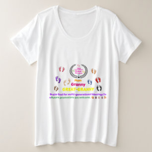 2025 Ur-Urgroßmutter-Gedenkausgabe Große Größe T-Shirt
