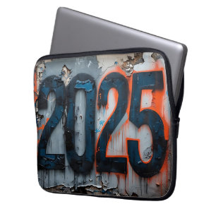 2025 Urban Graffiti Wall Art - Grunge Texture Laptopschutzhülle