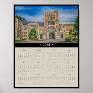 2025 Vassar Uni Haupteingang Mauerkalender Poster