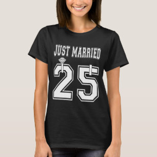 2025 verheiratet Ehefrau Ehemann passend Flitterwo T-Shirt