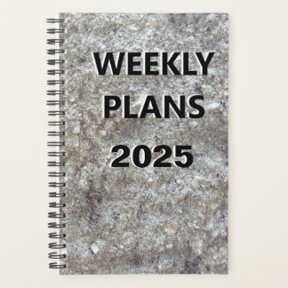 2025 Weekly plant einfaches Gesteinsbild Planer