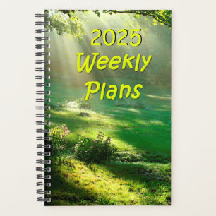 2025 Weekly plant einfaches Himmelslichtdesign Planer