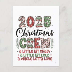 2025 Weihnachts-Crew-Familien-Matching-Outfit Weih Einladungspostkarte
