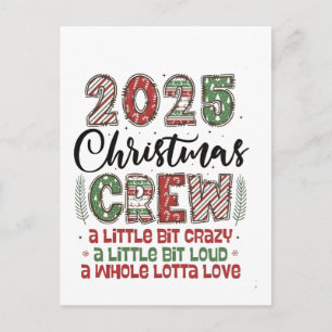 2025 Weihnachts-Crew-Familien-Matching-Outfit Xmas Feiertagspostkarte