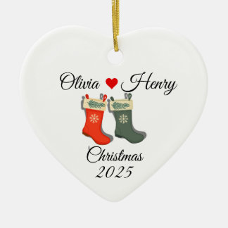 2025 Weihnachtsbaumanhänger | Personalisiertes Eri Keramik Ornament