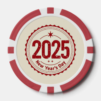 2025 Weihnachtsfeiertag Pokerchips