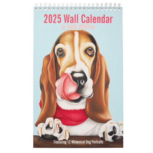 2025 Whimsical Dog Calendar - Klein Kalender (Titelbild)