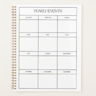 2025 Yearly Planner | Minimalist Wall Calendar Planer