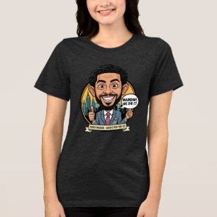 2025 Zohran Mamdani New York City Wir haben es ges Tri-Blend Shirt