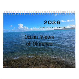 2026 12-monatiger Okinawan-Kalender mit Meeresauss Kalender