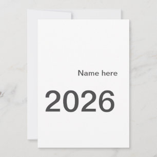 2026 2027 2028 Name Titel hier Jahr fett Buchstabe Einladung