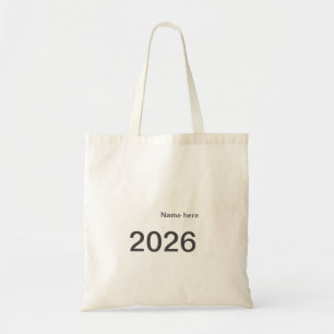 2026 2027 2028 Name Titel hier Jahr fett Buchstabe Tragetasche