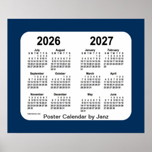 2026-2027 Polizeibox Blau Schulkalender von Janz Poster