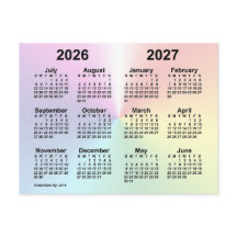 2026-2027 Rainbow Cloud School Calendar by Janz