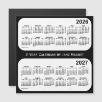 2026-2027 Schwarz-Weiß-Kalender von Janz