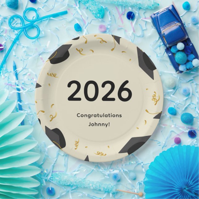 2026 Abschluss-Papierteller Pappteller (Party)