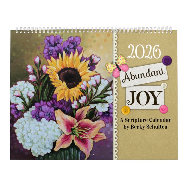 2026 Abundant Joy Scripture Calendar Kalender (Titelbild)