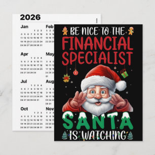 2026 Adventskalender mit Väter-Witzen Weihnachts-C Feiertagspostkarte