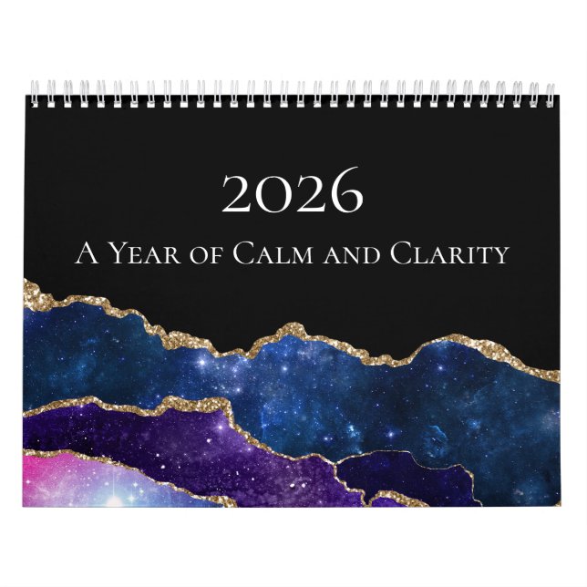 2026 Agate Calm Clarity Calendar Kalender (Titelbild)