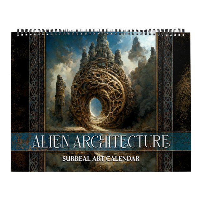 2026 Alien Architecture Surreal Art Calendar Kalender (Titelbild)