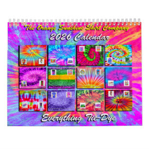 2026 Alles Tie-Dye-Kalender Kalender