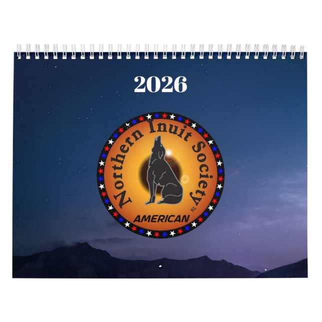 2026 American Northern Inuit Society Calendar Kalender (Titelbild)