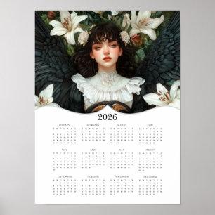 2026 Angel Volljähriger Mauerkalender Poster