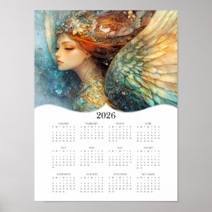 2026 Angel Volljähriger Mauerkalender Poster