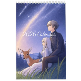 2026 Anime-Kalender (Bilder erstellt von Grok) Kalender