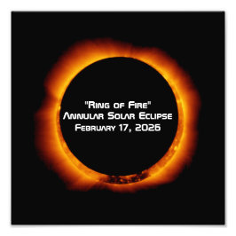 2026 Annular Ring of Fire Solar Eclipse Fotodruck